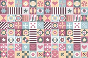 Abstract Geometric Patterns Seamless Background vector