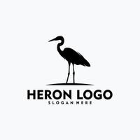 Simple heron logo concept vector art