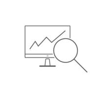 SEO Monitoring icon Vector illustration. digital marketing element. concept for SEO and Website.