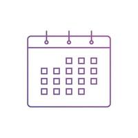 ilustración de vector de iconos de calendario. símbolo de cámara de calendario para seo, sitio web y aplicaciones móviles