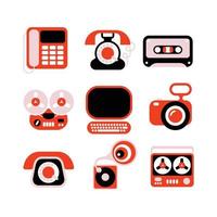 Electronic Icon Set vector