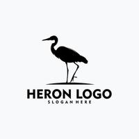 Simple heron logo concept vector art