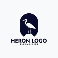 Simple heron logo concept vector art