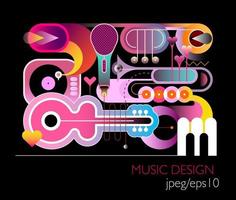 Music Design vector illustration