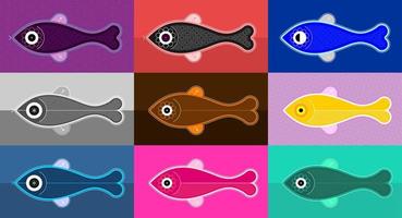 Fish vector decorative design