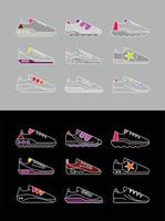 Sneaker Vector Icon Set