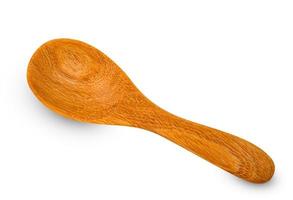 wooden spoon isolated on white background ,include clipping path photo