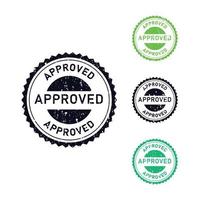 approved verified accepted passed failed organic original and rejected rubber stamp on a white background vector