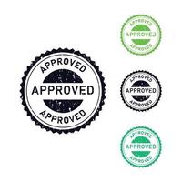 approved verified accepted passed failed organic original and rejected rubber stamp on a white background vector