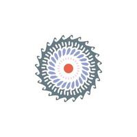 mandala design with abstract shape vector