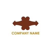 company logo with abstract shape vector