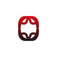 company logo with abstract shape vector