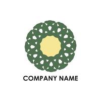 company logo with abstract shape vector