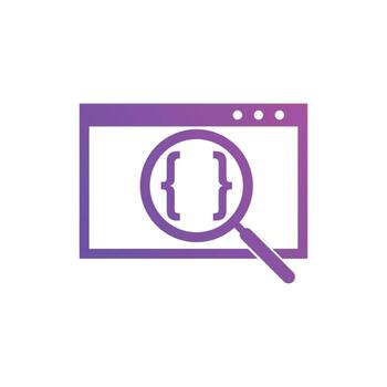 Web code icons. Website coding icon symbol vector