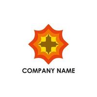 company logo with abstract shape vector