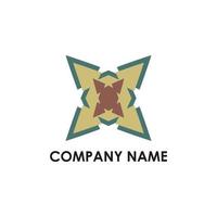 company logo with abstract shape vector