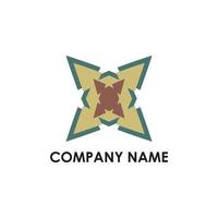 company logo with abstract shape vector