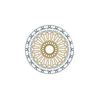 mandala design with abstract shape vector
