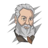 Alexander Graham Bell Inventor vector