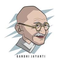 gandhi jayanti o mahatma gandhi vector