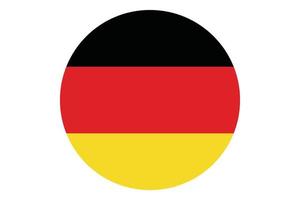 Circle flag vector of Germany