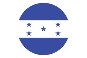 Circle flag vector of Honduras