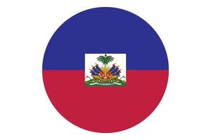 Circle flag vector of Haiti