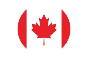 Circle flag vector of Canada