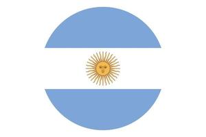 círculo bandera vector de argentina