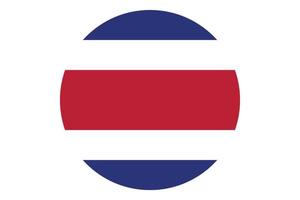 Circle flag vector of Costa rica