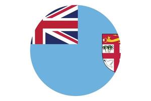 Circle flag vector of Fiji
