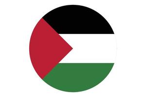 Circle flag vector of State of Palestine