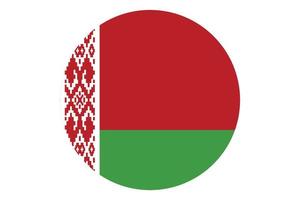 Circle flag vector of Belarus