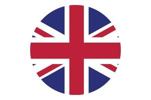 Circle flag vector of UK