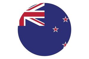 Circle flag vector of New Zealand