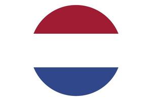 Circle flag vector of Netherlands