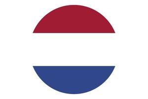 Circle flag vector of Netherlands