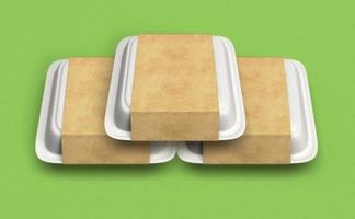 Food Box Mockup Design photo