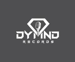 Record Studio Logo Template. Diamond with Record Logo vector