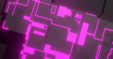 abstract background using geometric texture patterns and bright purple lines that are identical to the technology sci-fi theme, 3d rendering, and 4K size photo