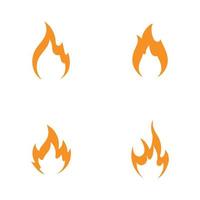 fire logo vector icon illustration