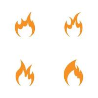 fire logo vector icon illustration