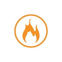 ilustración de icono de vector de logotipo de fuego