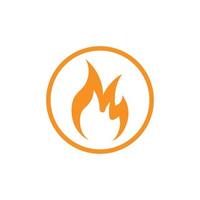 ilustración de icono de vector de logotipo de fuego