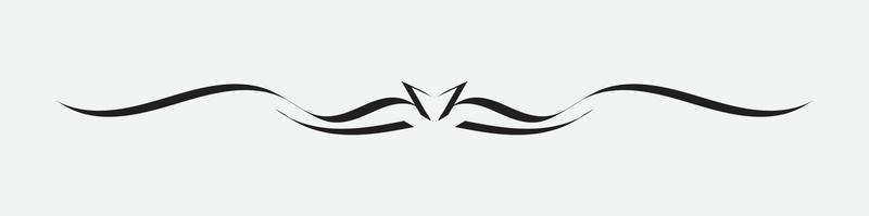 Simple Black Divider Design, Divider Template, border, line vector