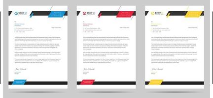 A4 Size letterhead template design vector