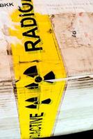 Paper box package of small radioactive material photo