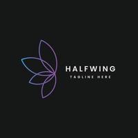 Half Wing Vector Logo Design Templates