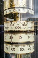 Weimar, Germany, 2014. Old brass weather gauge in Weimar Germany photo