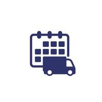 delivery schedule or date icon vector